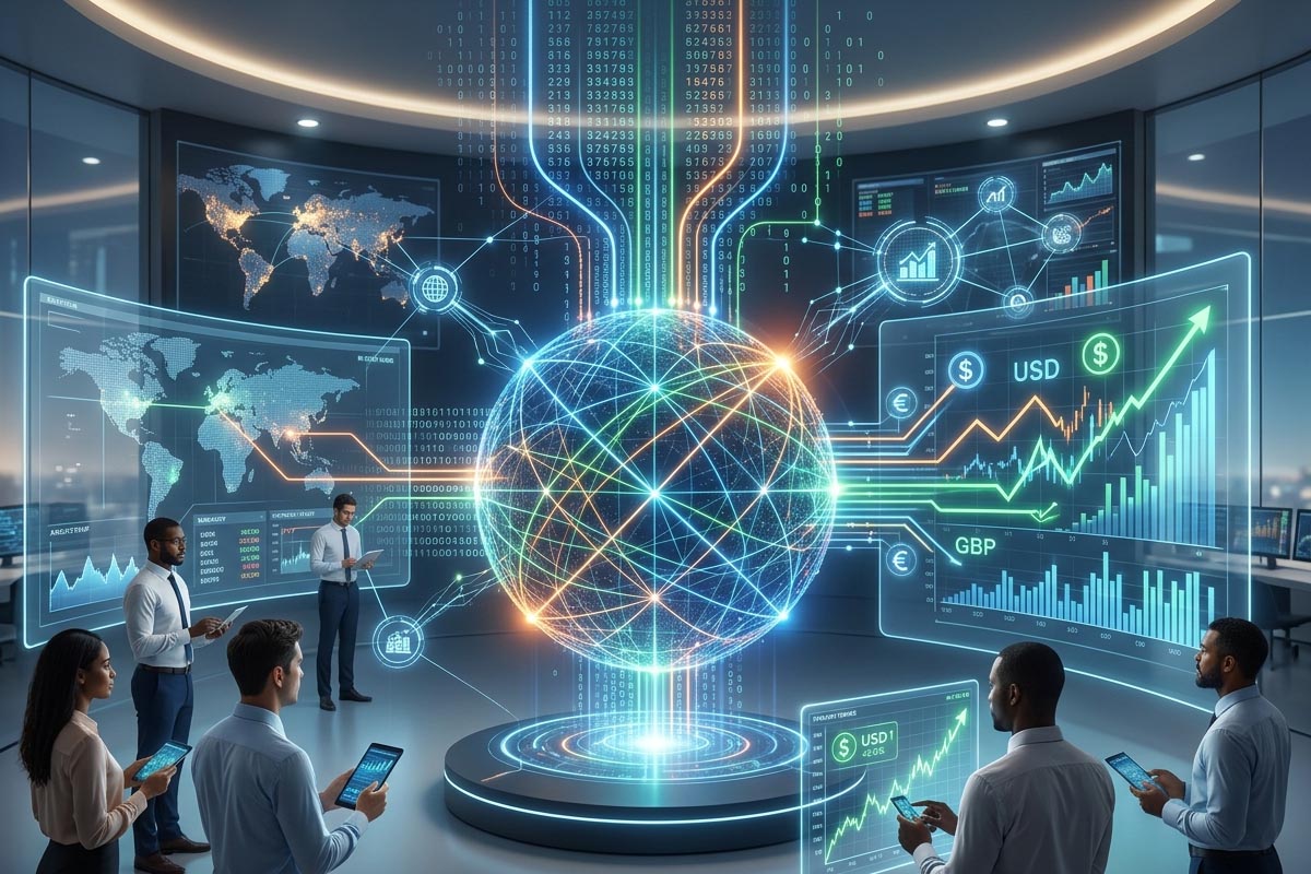 Trade Edge AI deep learning infrastructure and data architecture visualization