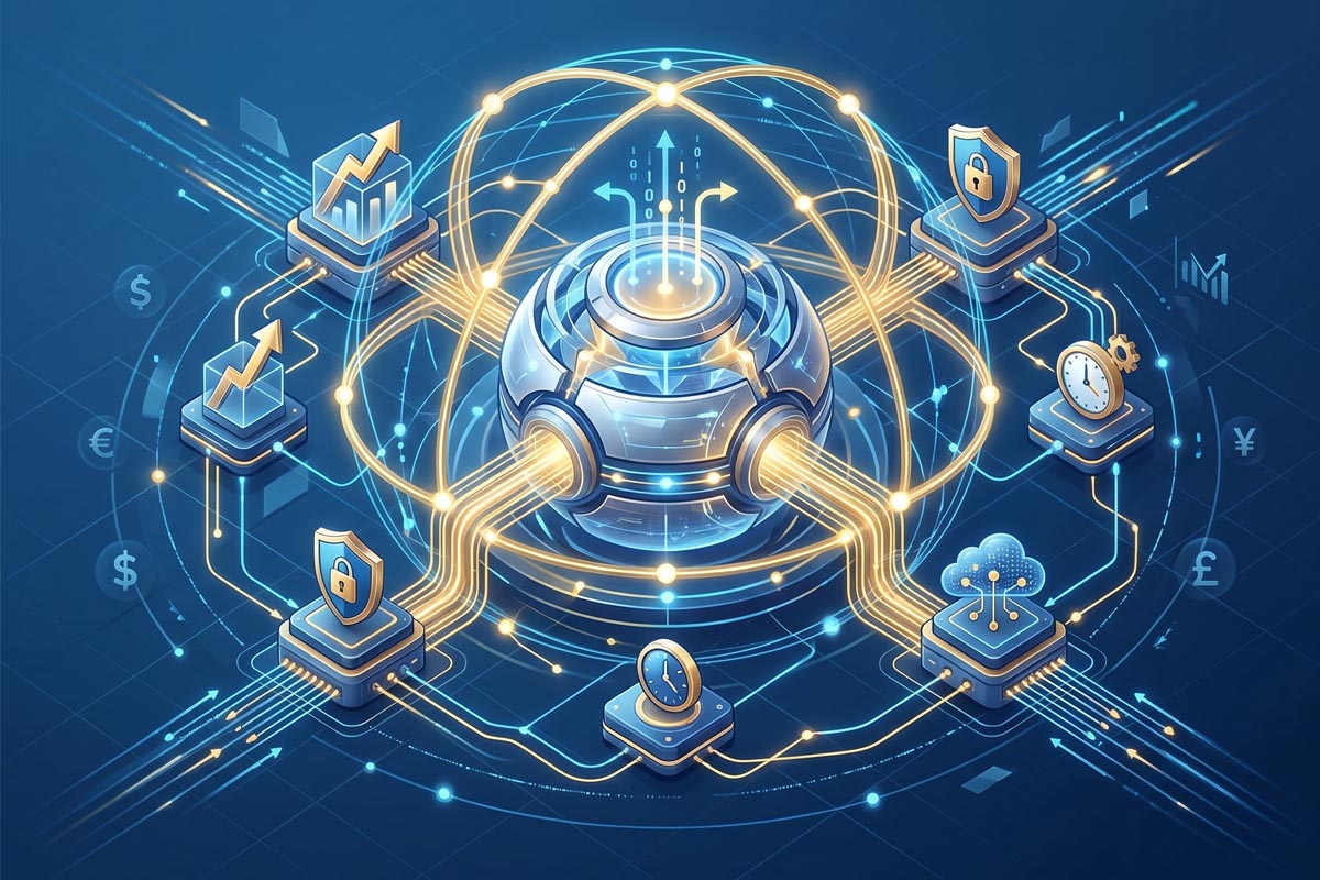 High-performance core connectivity dashboard of the Trade Edge AI platform